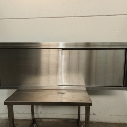 Stainless steel wall cabinet - 181x41x60 cm